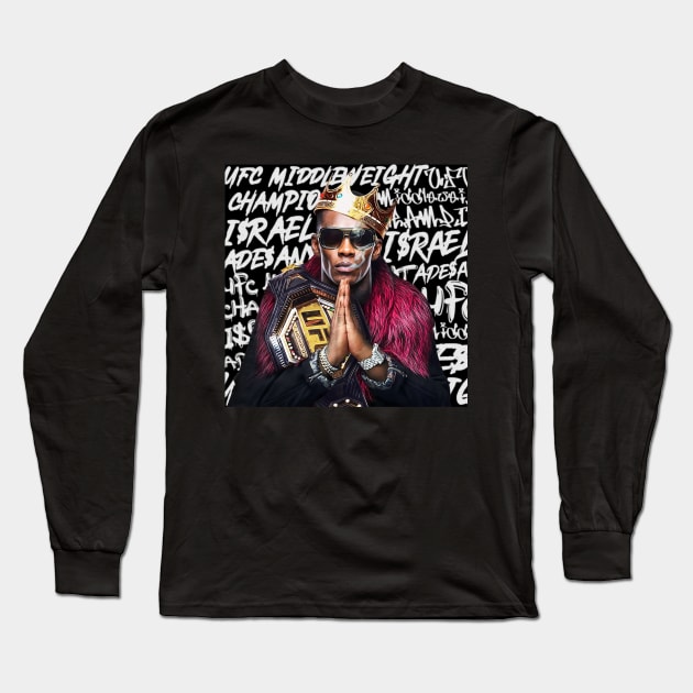 Israel Adesanya Long Sleeve T-Shirt by BrunoMaxey